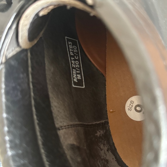 Vintage 1960’s Mason Chippewa Black Leather Steel Toe Boots Men’s Size 9 D - Picture 5 of 8